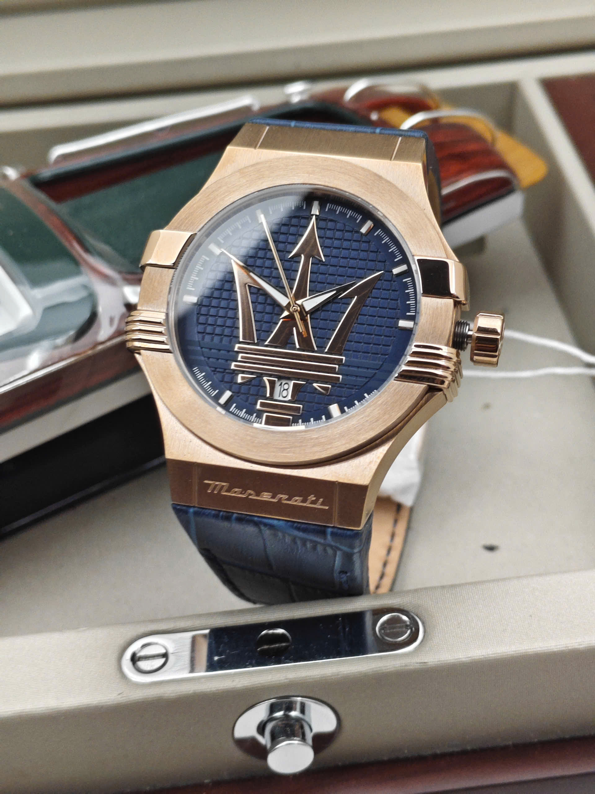 Đồng hồ nam Maserati Potenza Blue Dial R8851108027 - Ảnh 6