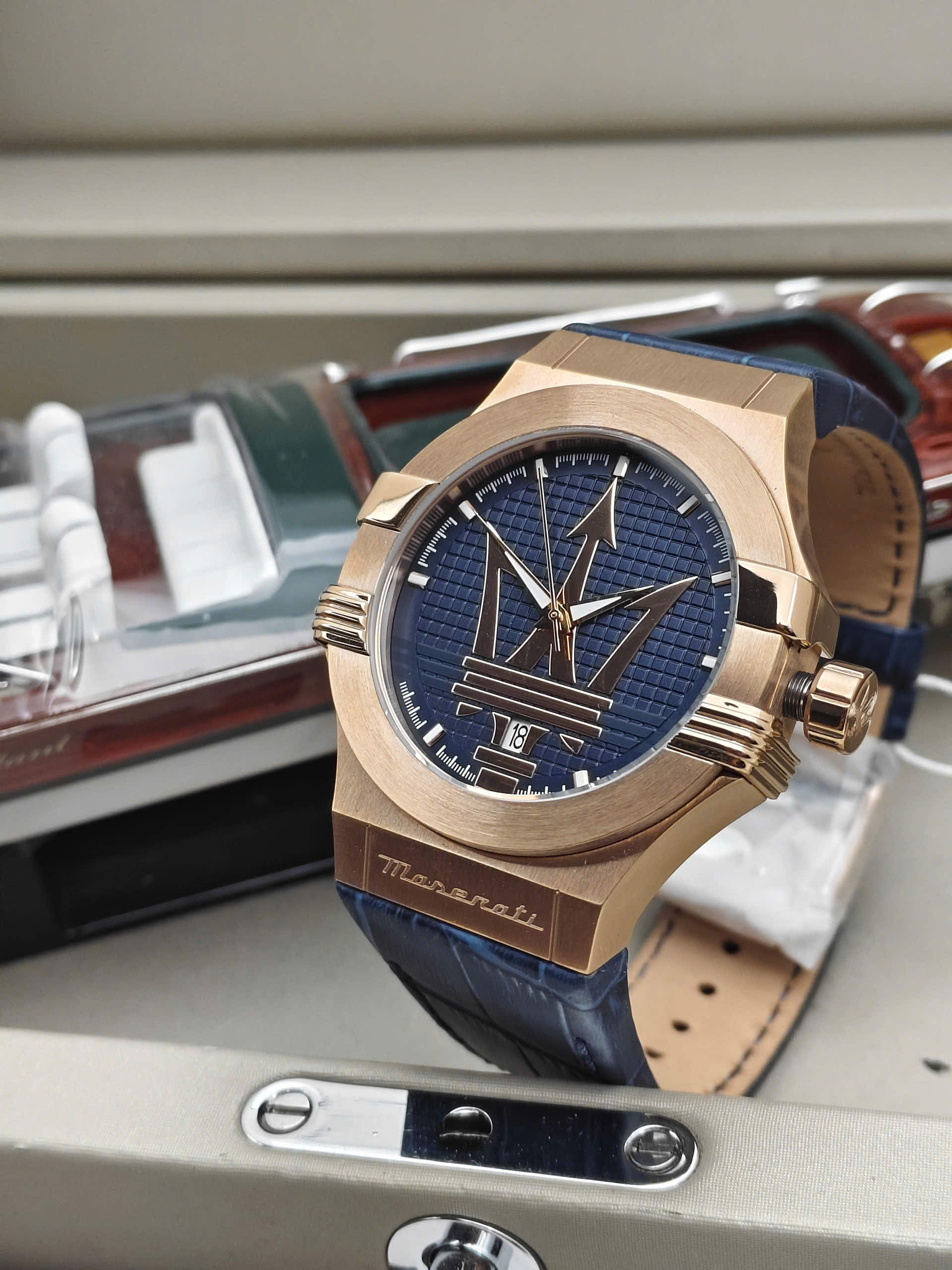 Đồng hồ nam Maserati Potenza Blue Dial R8851108027 - Ảnh 7