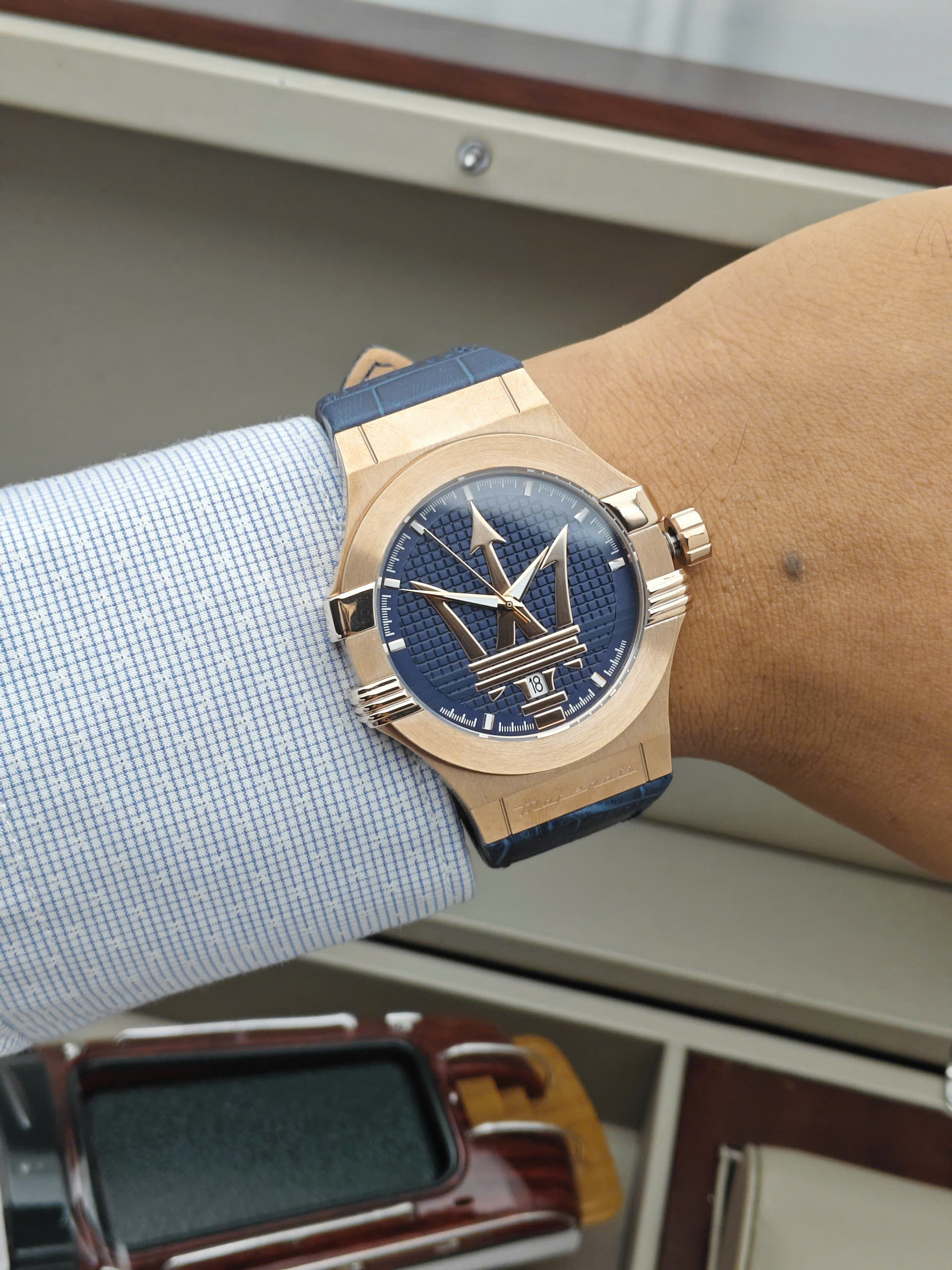 Đồng hồ nam Maserati Potenza Blue Dial R8851108027 - Ảnh 12