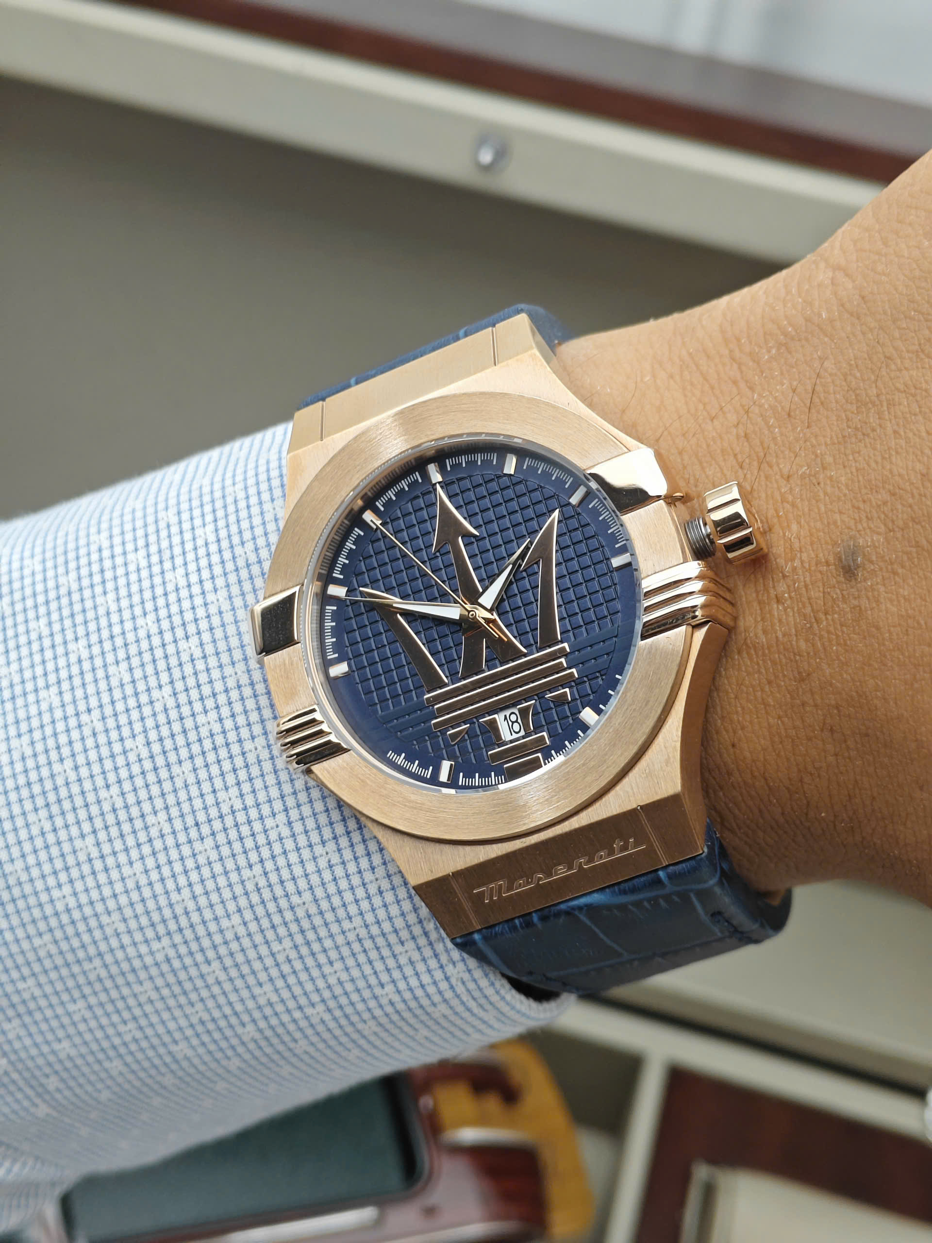 Đồng hồ nam Maserati Potenza Blue Dial R8851108027 - Ảnh 13
