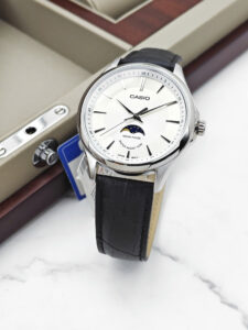 Đồng hồ nam Casio Lịch tuần trăng / moonphase Dây da MTP-M100L-7AVDF