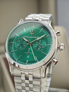 Đồng hồ nam Maserati Pin Epoca Mặt xanh lá dây thép R8873618033