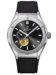 8189G-VT-DCS-D - Đồng Hồ Nam Carnival Automatic Đen