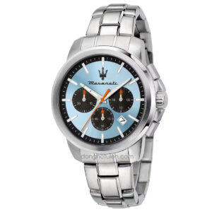 R8873621045 - Đồng hồ Maserati Successo Mặt Ice Blue Dây thép không gỉ