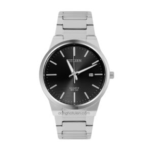 Đồng hồ nam Citizen Quartz Dây thép trắng Mặt xám - BI5060-51H