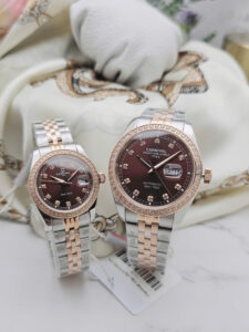 Đồng hồ đôi Carnival Mặt Nâu Cà phê 8131G2-CH-N - 8131L2-CH-N