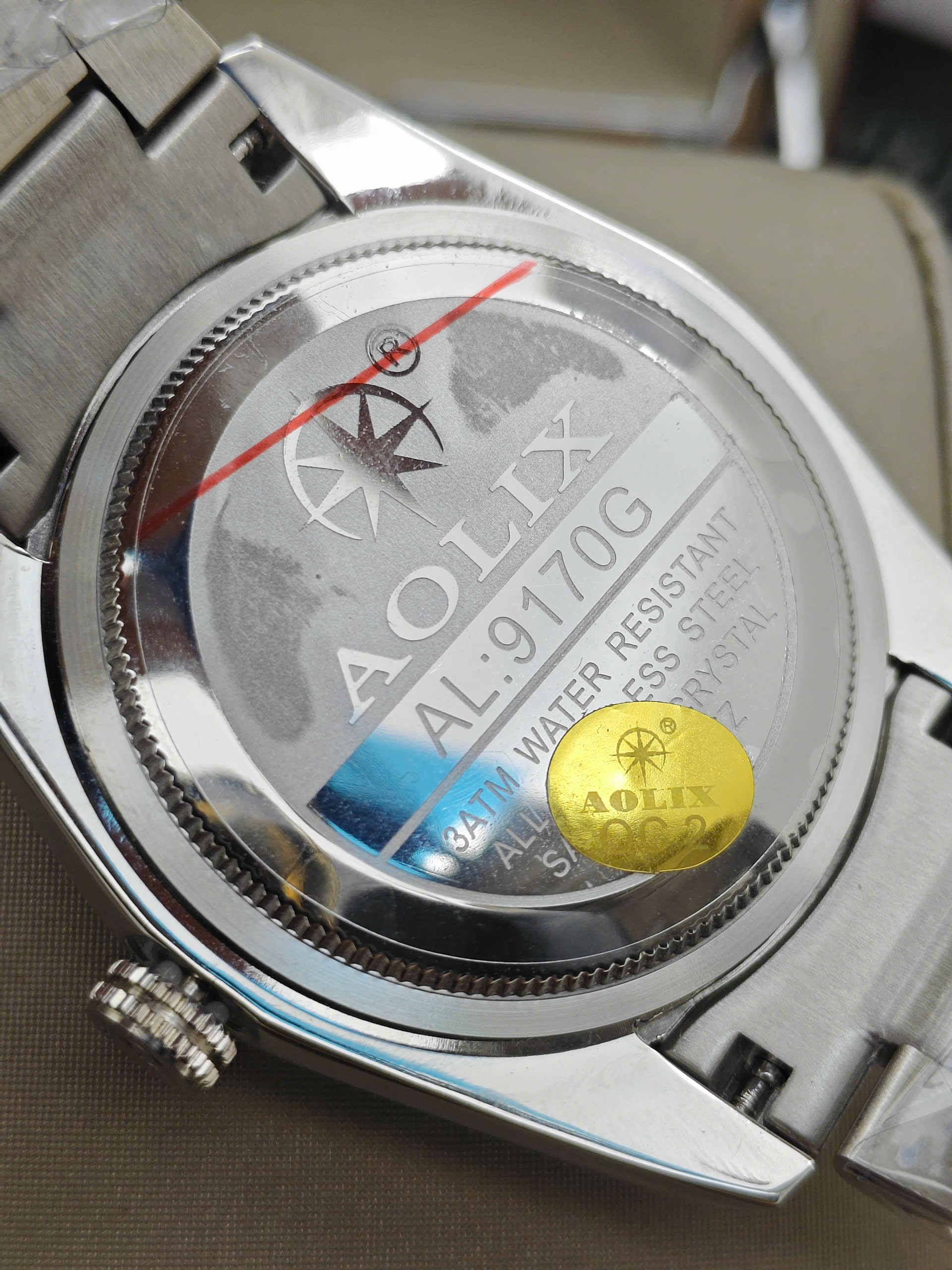 AL-9170 White - Đồng Hồ Nam Dây Thép Aolix - Ảnh 4
