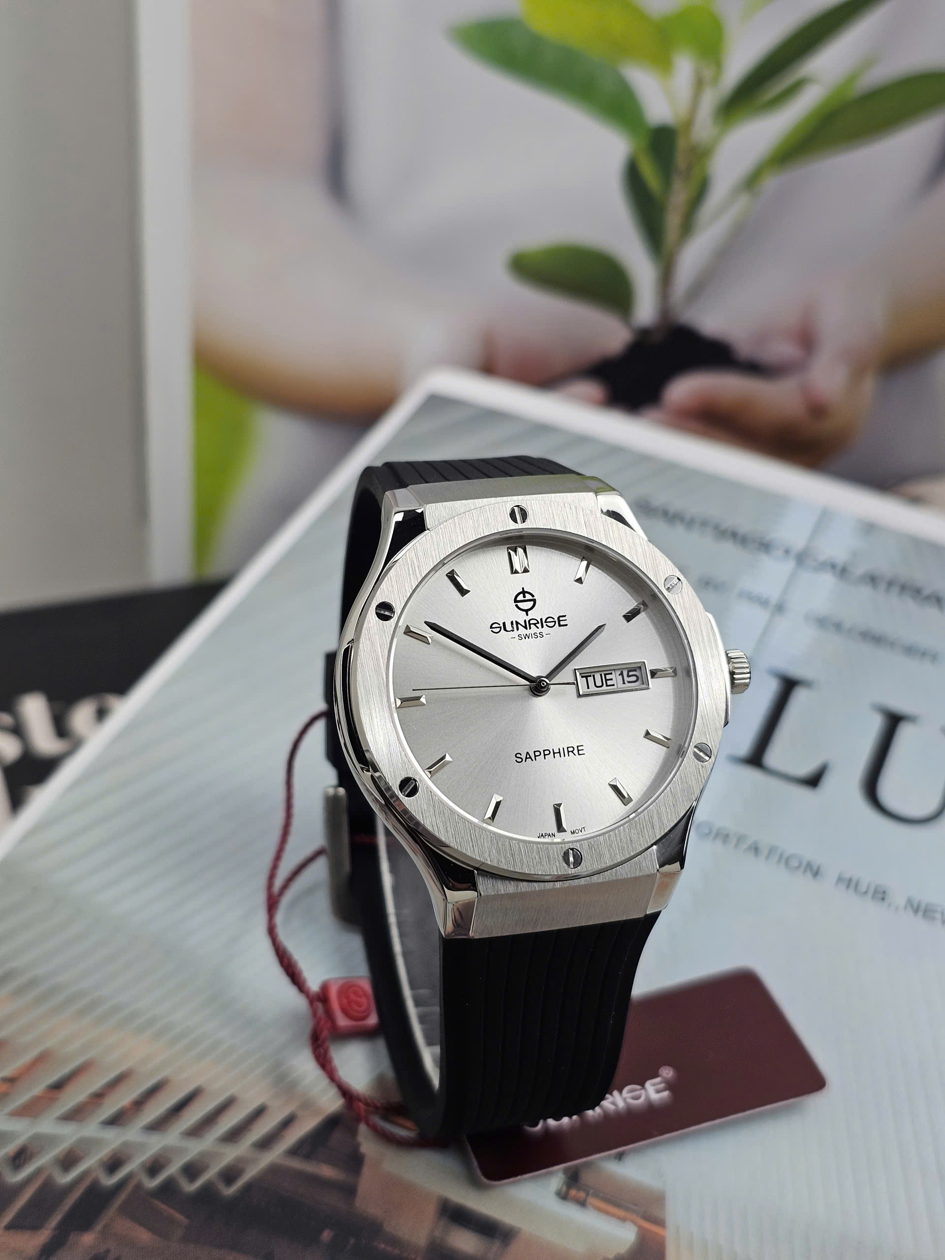 Đồng hồ đôi Sunrise Silver Quartz 1310JA-2310JA - Ảnh 4