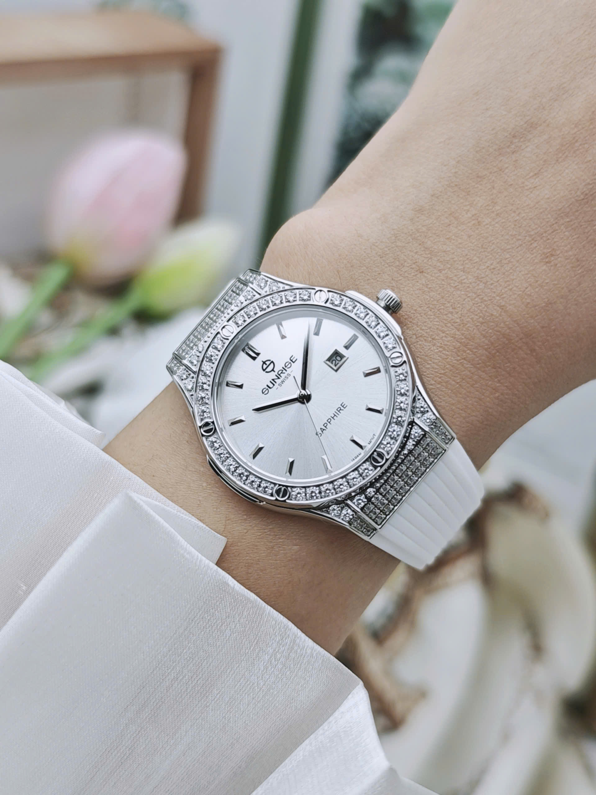 Đồng hồ nữ Sunrise - 2230CA-SW-RW - Ảnh 4