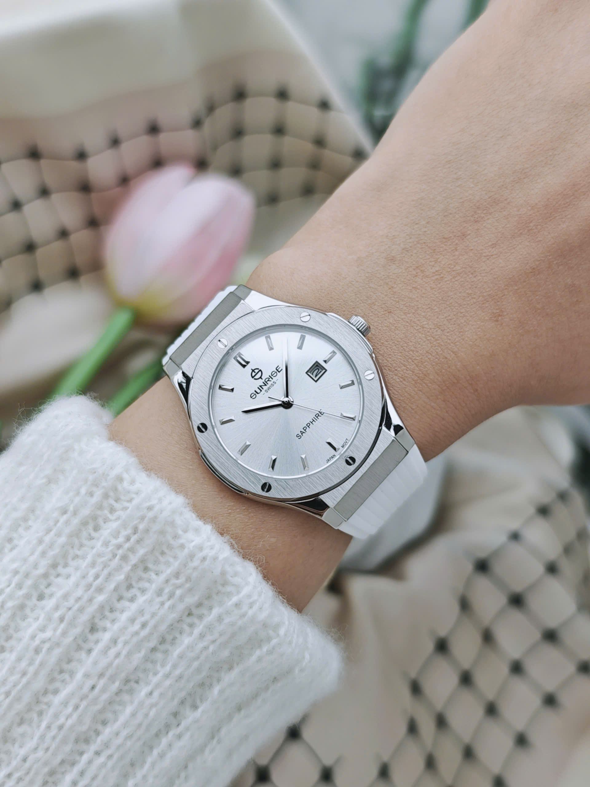 Đồng hồ nữ Sunrise - 2230JA-SW-RW - Ảnh 4