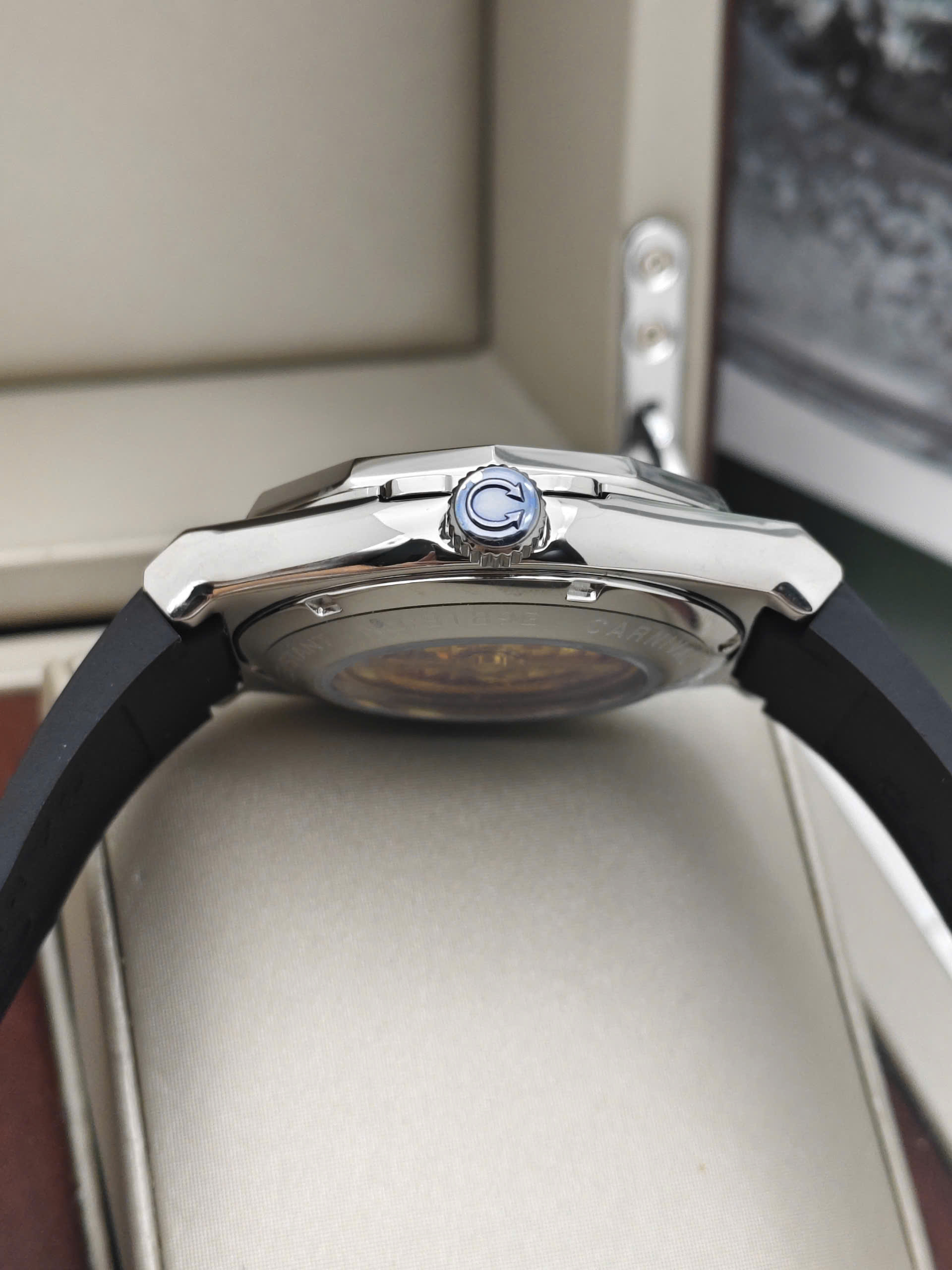 8189G-VT-DCS-T - Đồng Hồ Nam Carnival Automatic Mặt Trắng - Ảnh 3