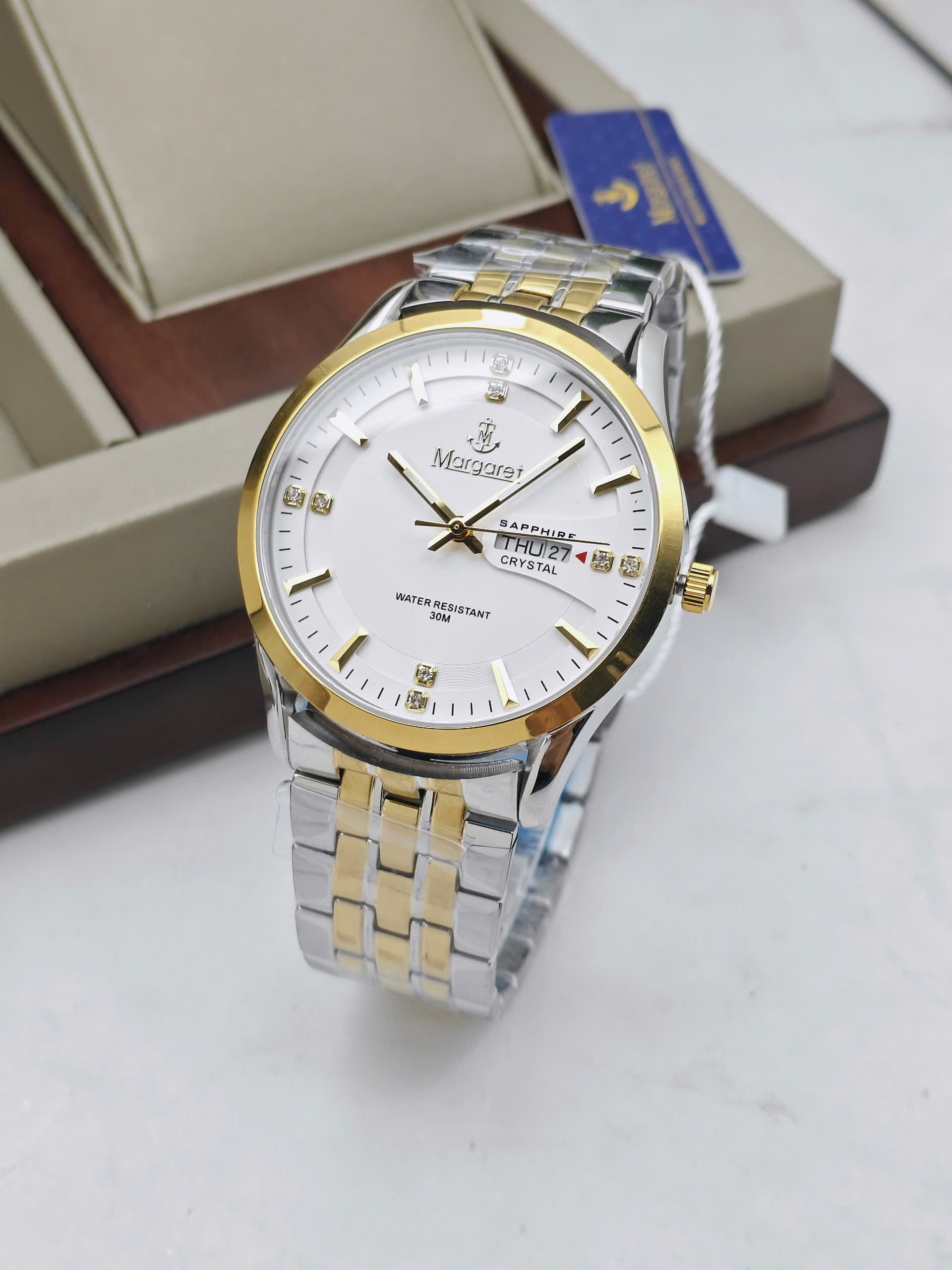 MT8159.Demi - Đồng hồ nam Margaret kính sapphire - Ảnh 4