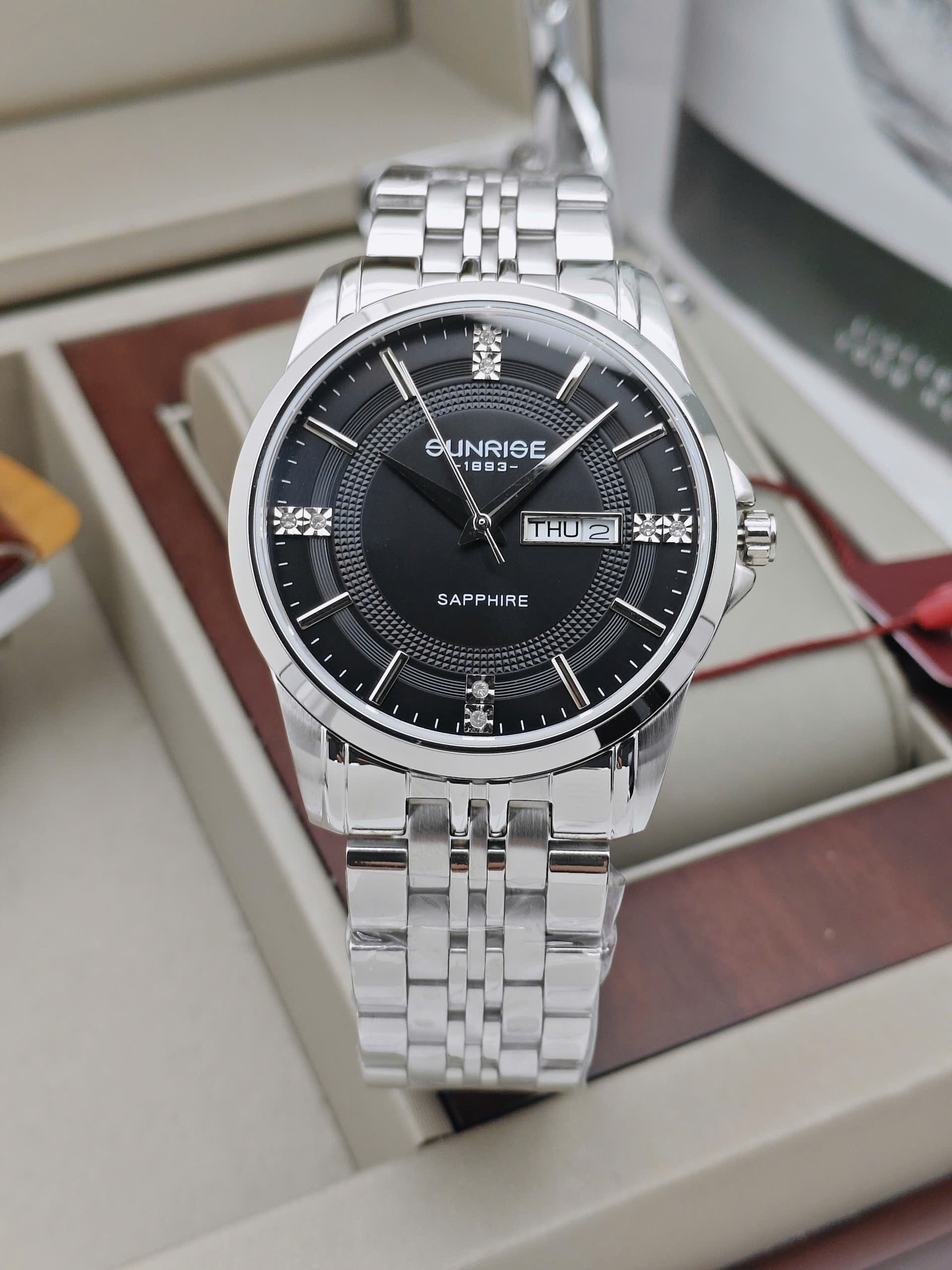 Đồng hồ nam Sunrise - 1198SA-BSS - Ảnh 2