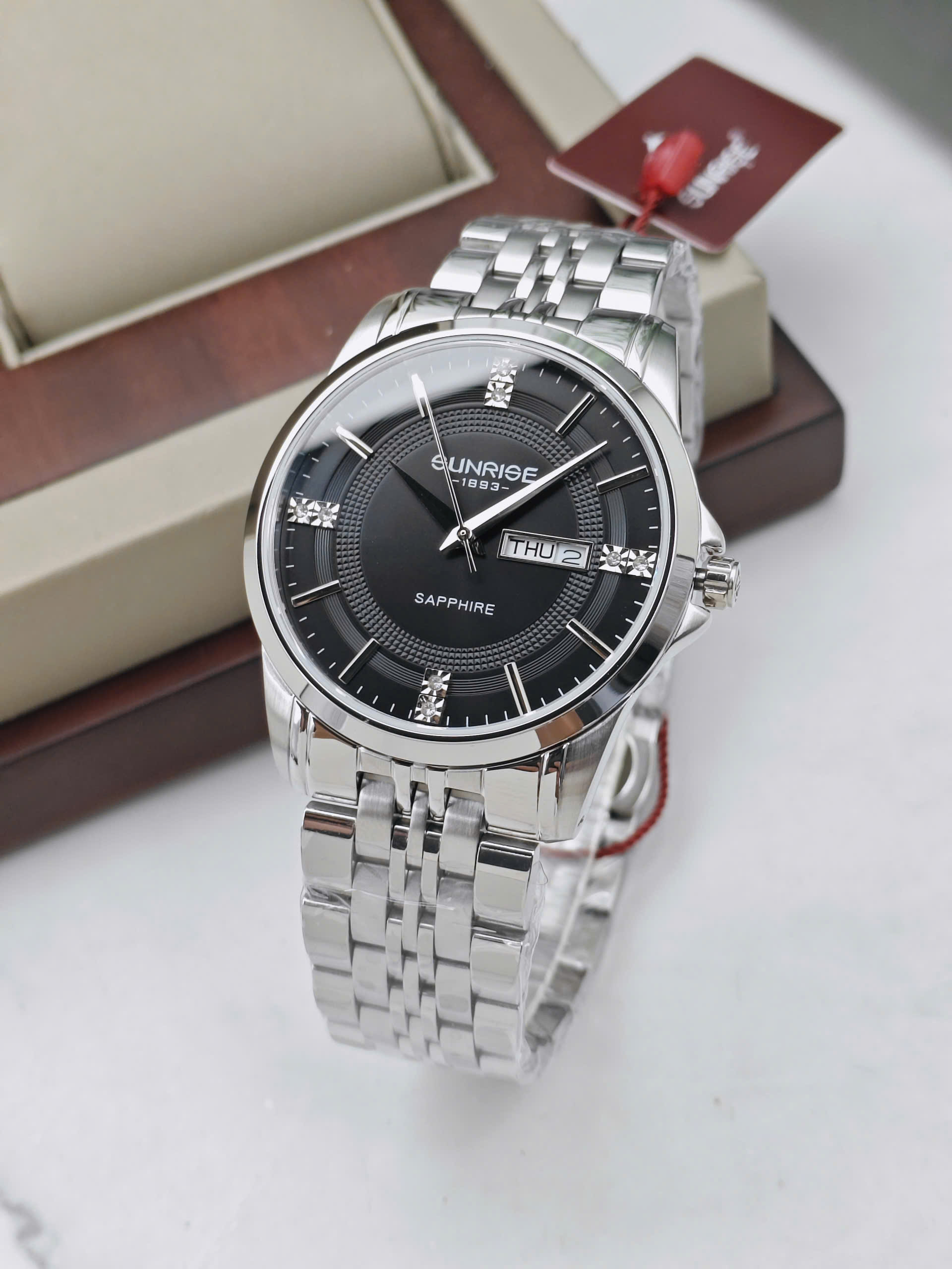 Đồng hồ nam Sunrise - 1198SA-BSS - Ảnh 4