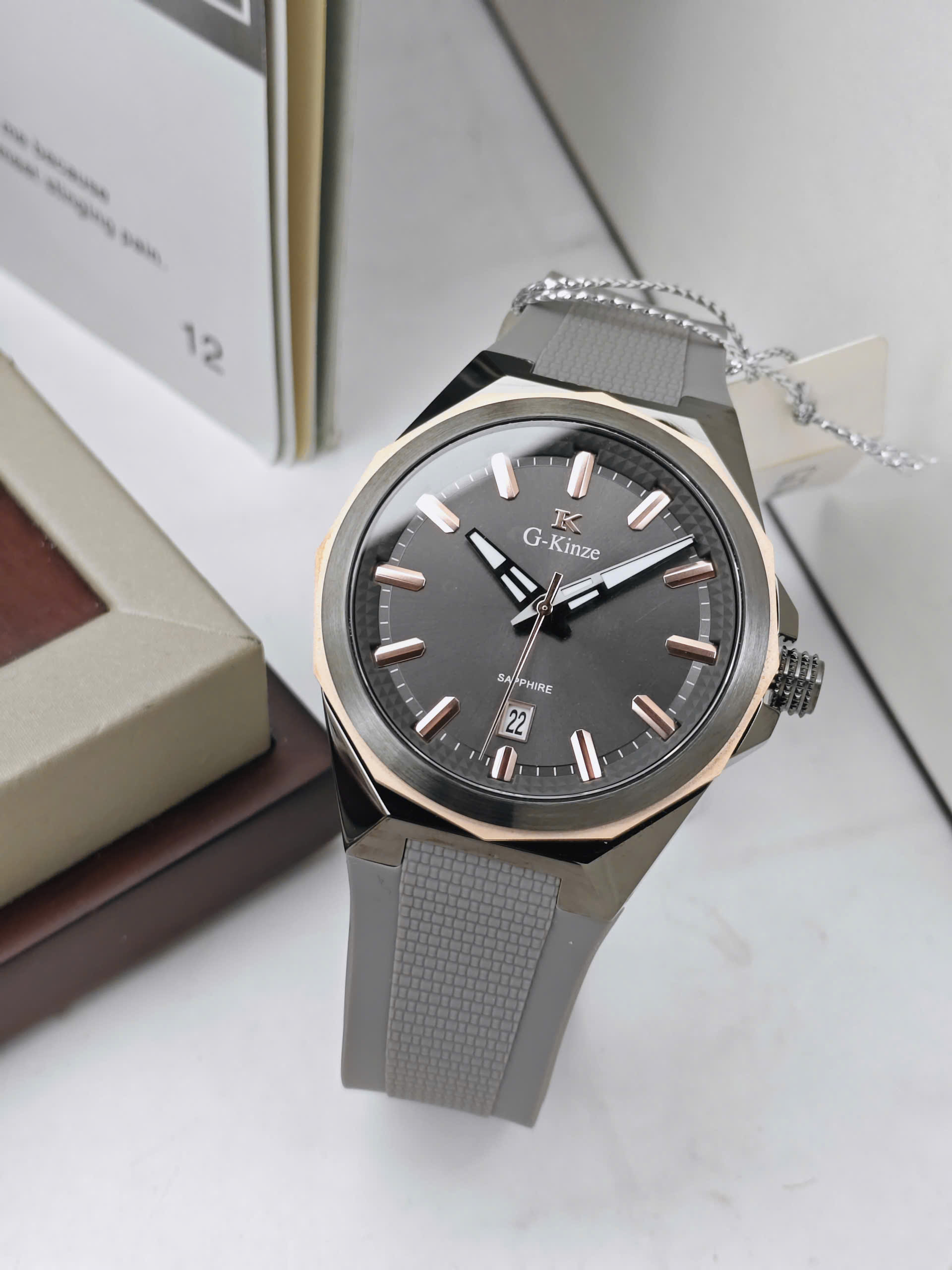 Đồng hồ Nam G-Kinze - GK7016MN GRAY ROSEGOLD - Ảnh 2