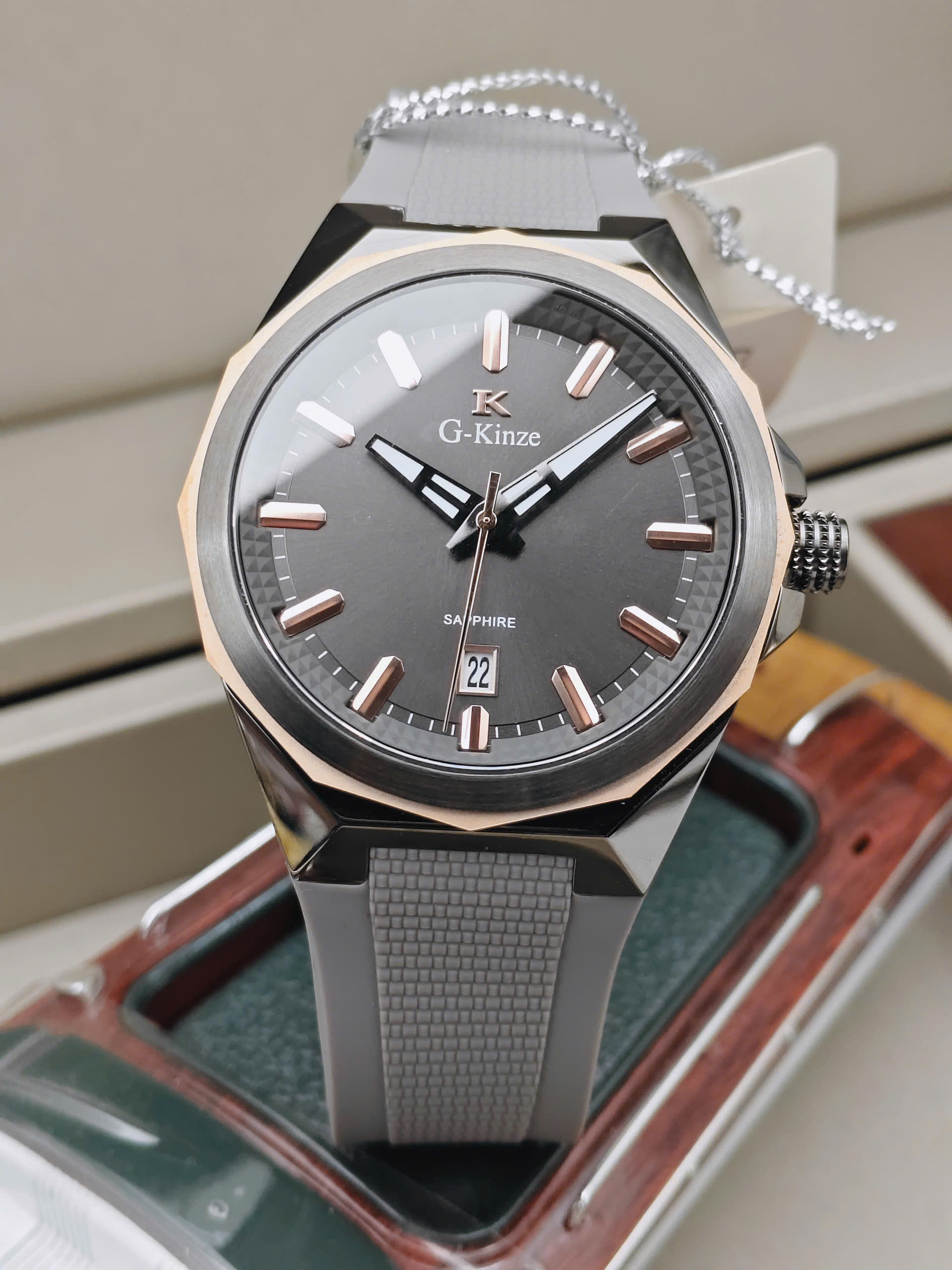 Đồng hồ Nam G-Kinze - GK7016MN GRAY ROSEGOLD - Ảnh 3