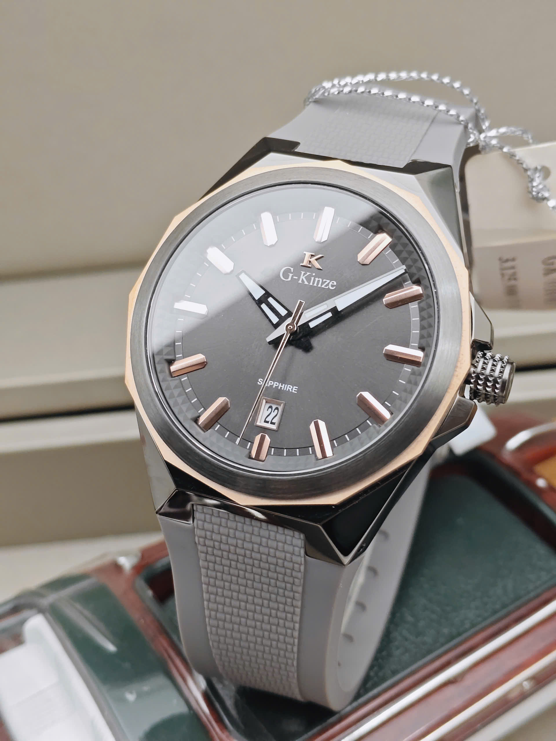 Đồng hồ Nam G-Kinze - GK7016MN GRAY ROSEGOLD - Ảnh 4
