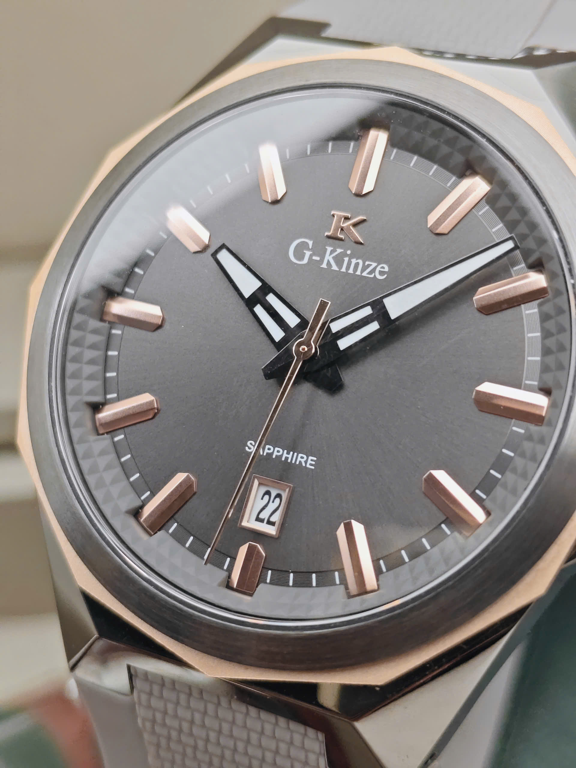 Đồng hồ Nam G-Kinze - GK7016MN GRAY ROSEGOLD - Ảnh 5