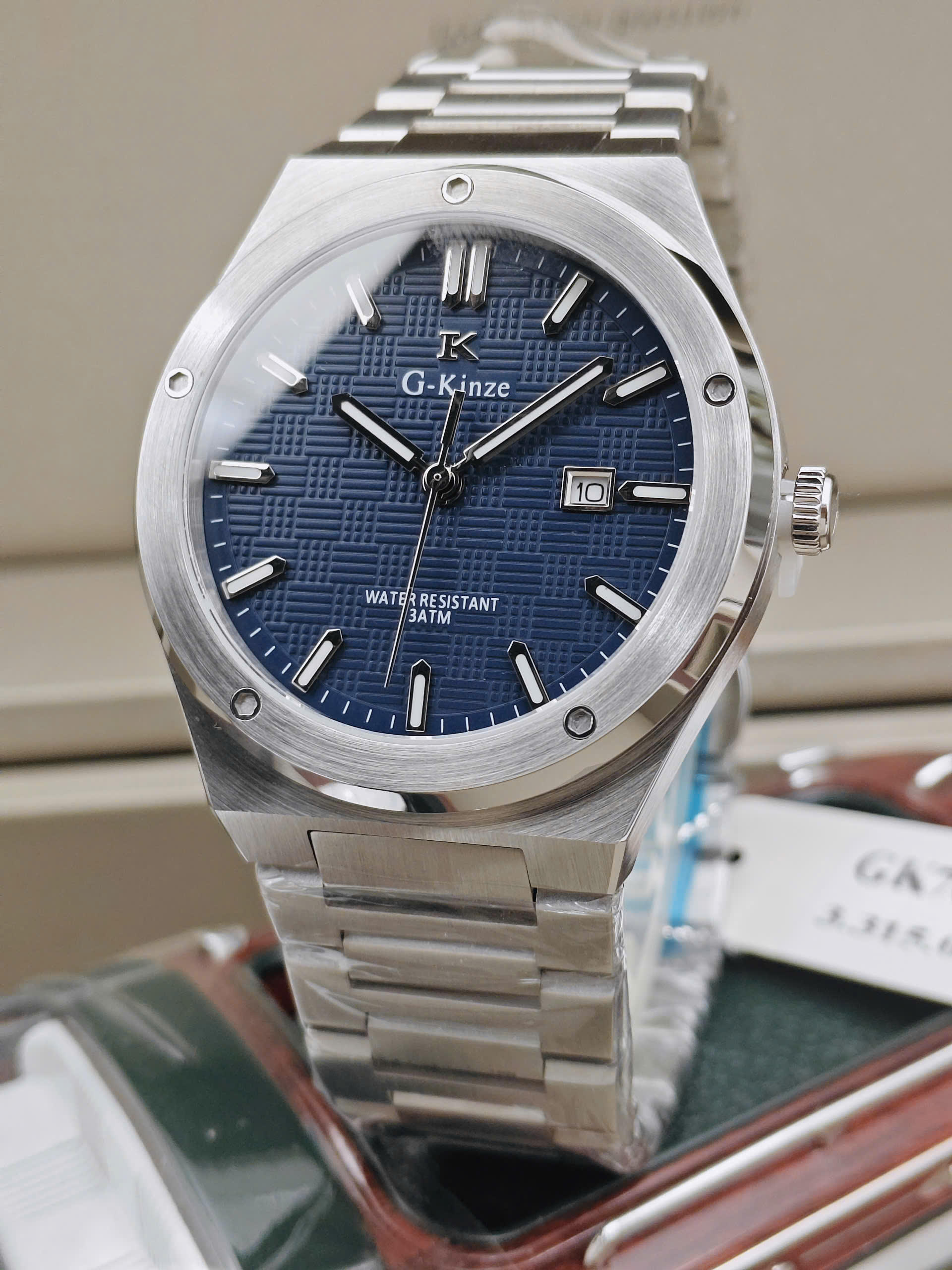 Đồng hồ Nam G-Kinze - GK7023MXD BLUE SILVER - Ảnh 4