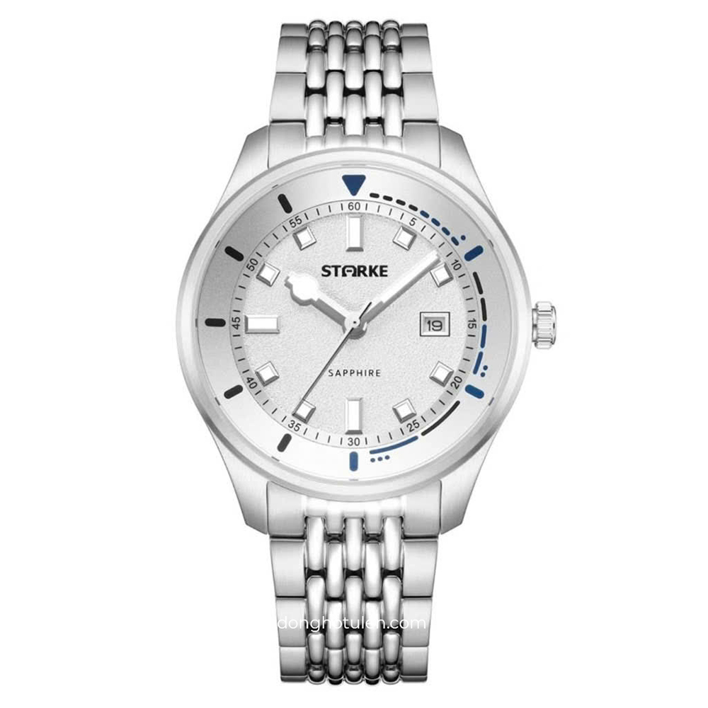 SK194AM SILVER - Đồng hồ Nam Starke Quartz