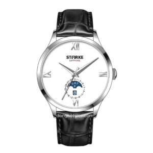 Đồng Hồ Nam STARKE SK216PM Viền bạc mặt trắng