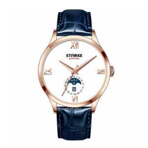 Đồng Hồ Nam STARKE SK216PM Viền vàng hồng mặt trắng