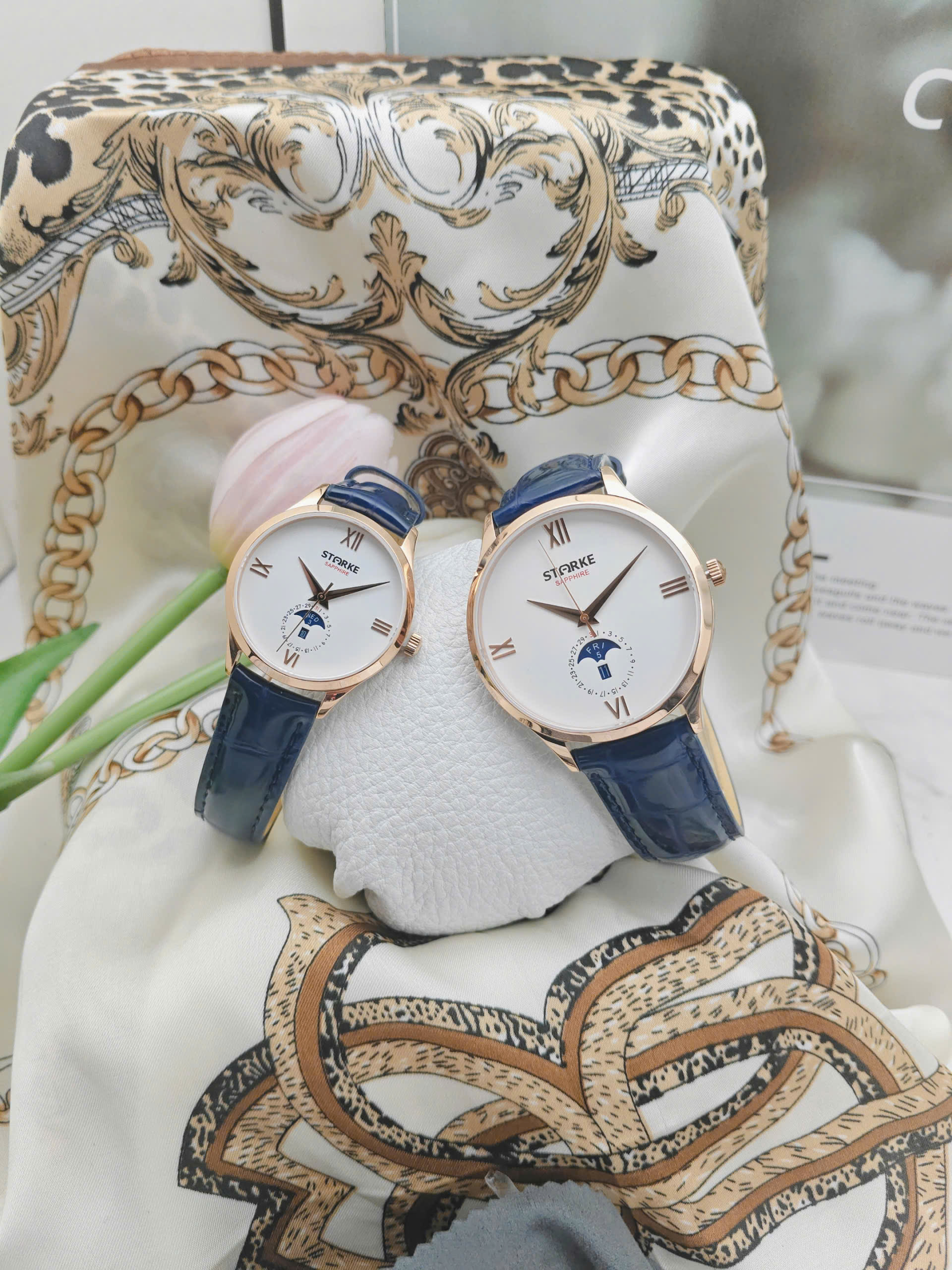 Đồng hồ đôi STARKE- SK216PM & SK216PL ROSEGOLD WHITE - Ảnh 3