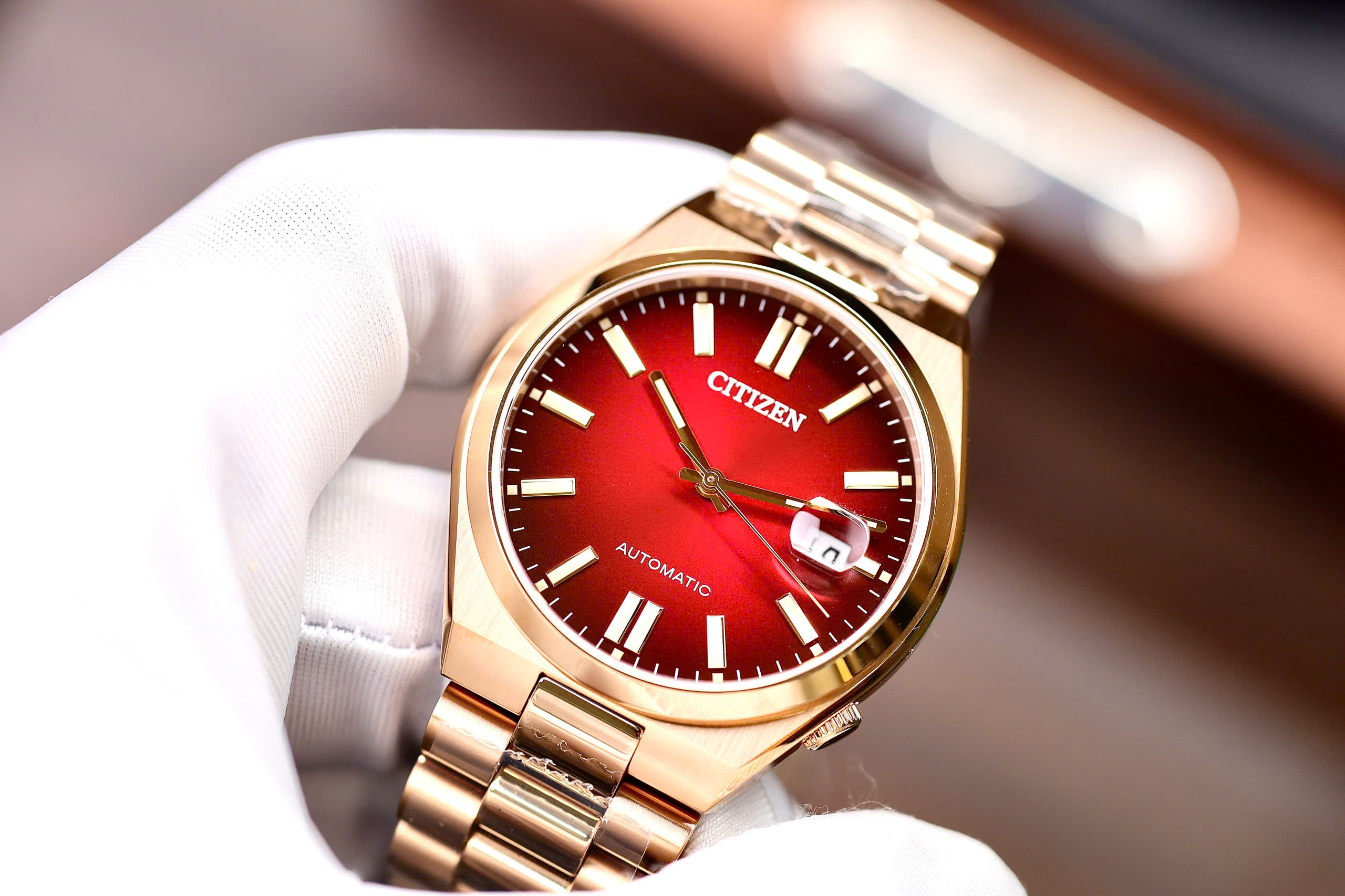 NJ0153-82X- Đồng hồ nam Citizen Tsuyosa Đỏ - Ảnh 5