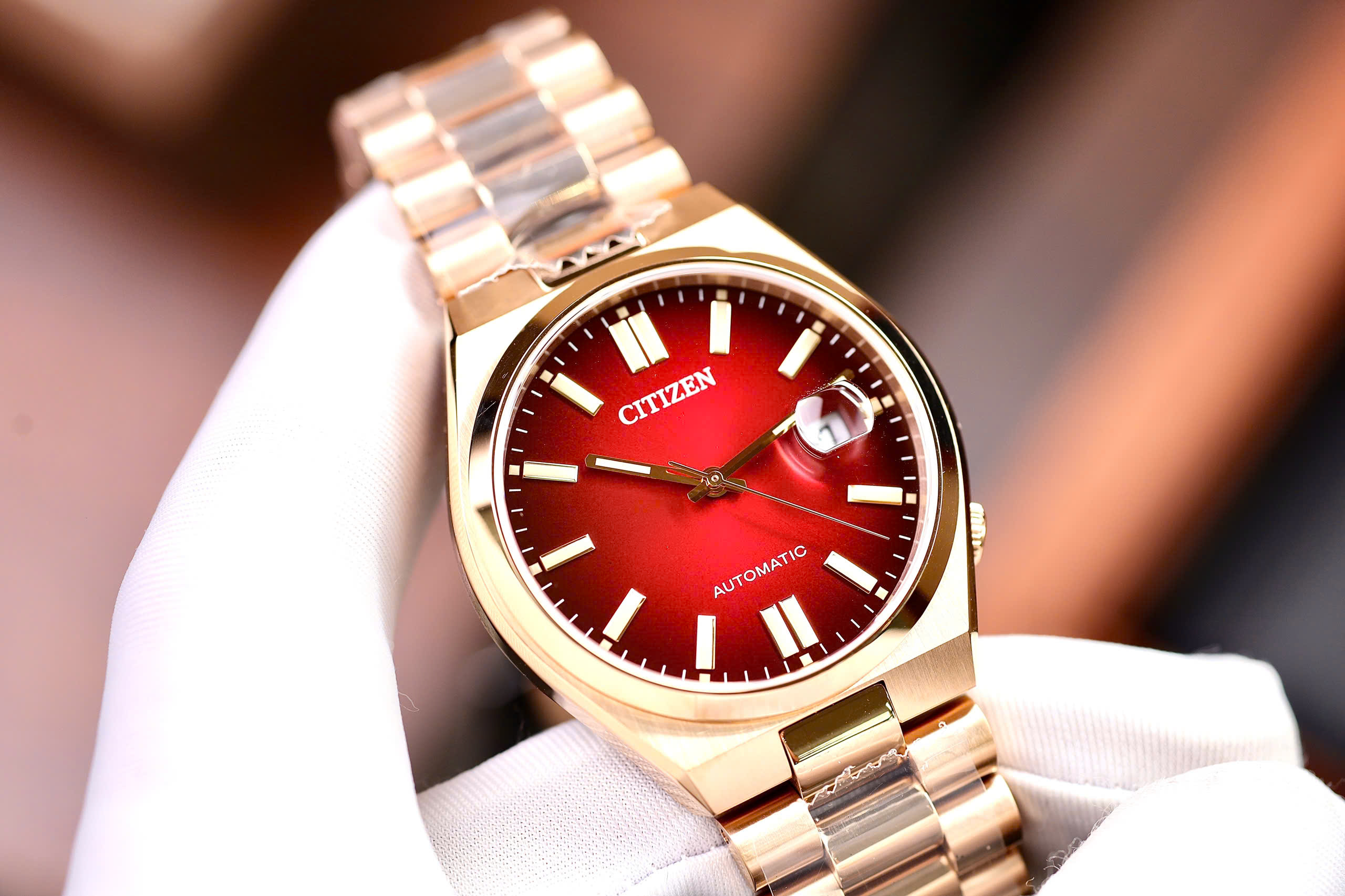 NJ0153-82X- Đồng hồ nam Citizen Tsuyosa Đỏ - Ảnh 4