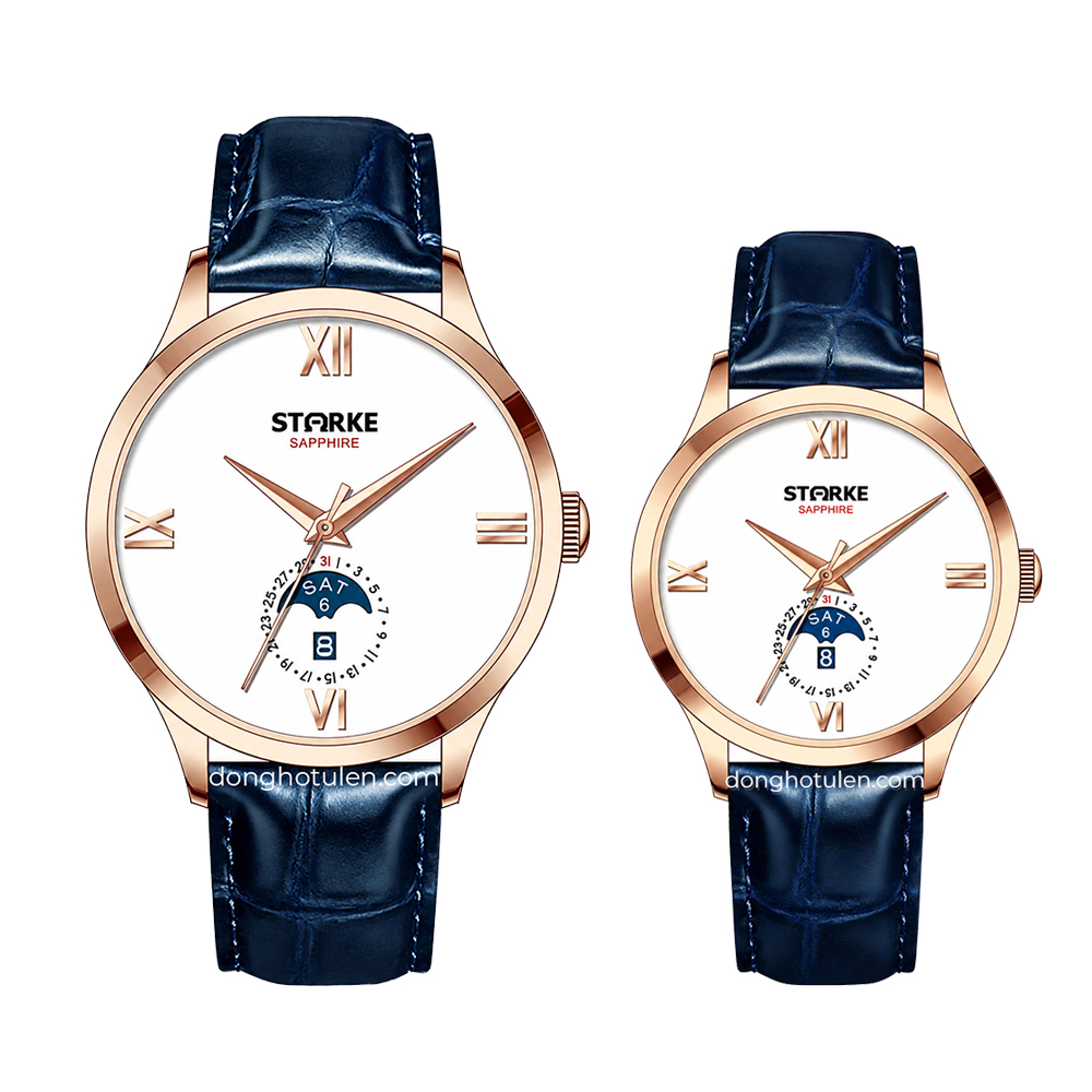 Đồng hồ đôi STARKE- SK216PM & SK216PL ROSEGOLD WHITE
