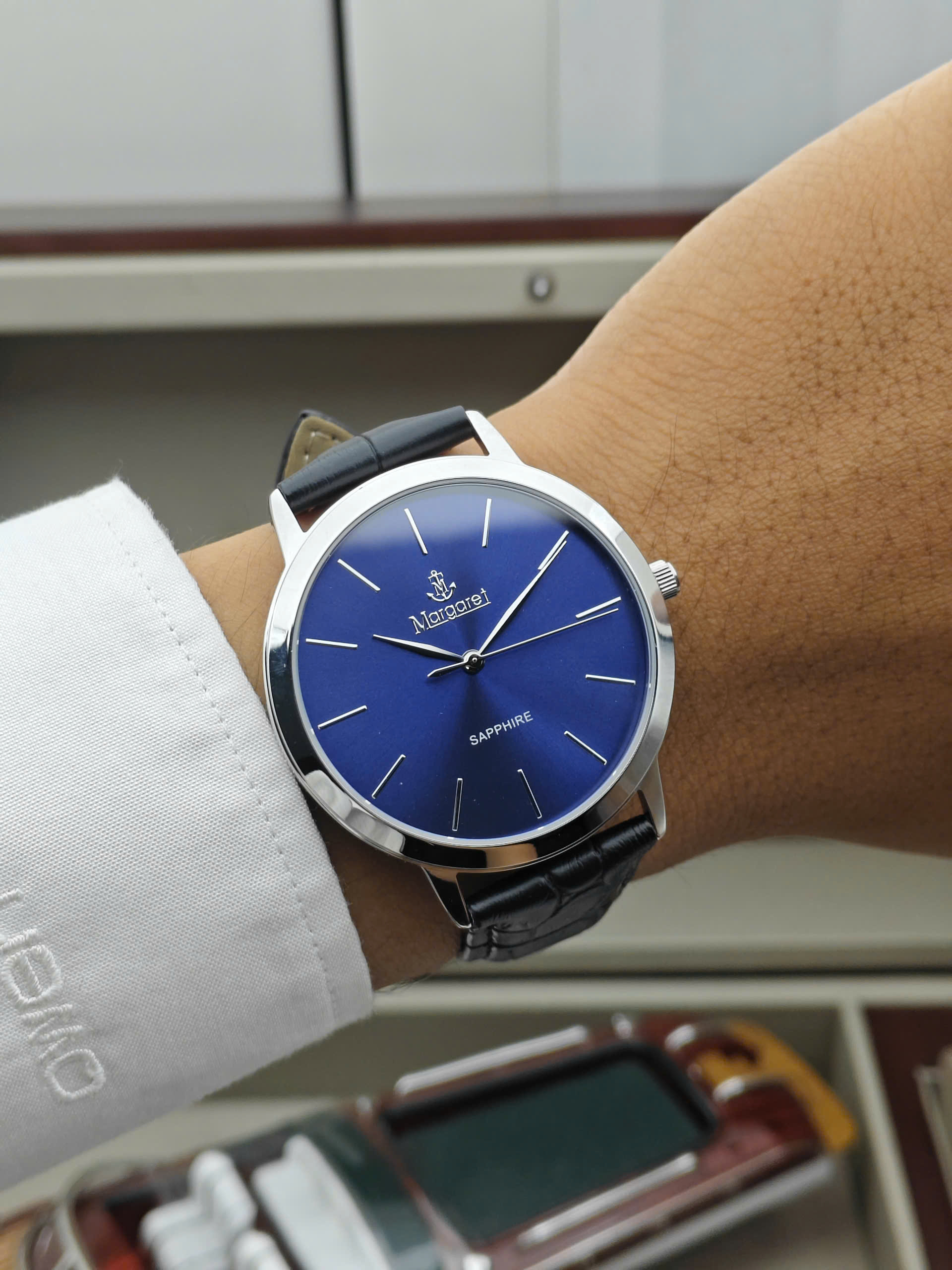 Đồng hồ nam Margaret - MT125 Silver Blue - Ảnh 6