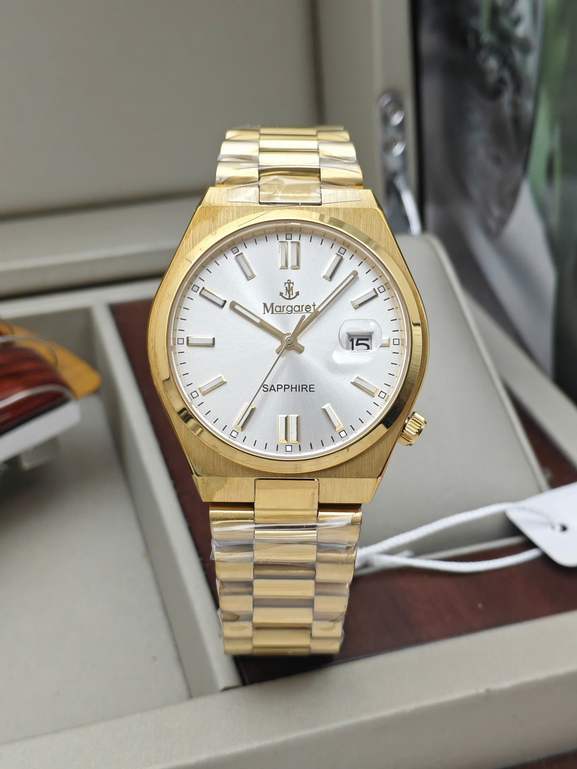 MT8186.WGG - Đồng hồ nam Margaret White Gold - Ảnh 2