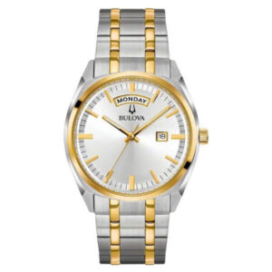 98C127 - ĐỒNG HỒ NAM BULOVA CLASSIC SILVER DIAL DEMI - 98C127