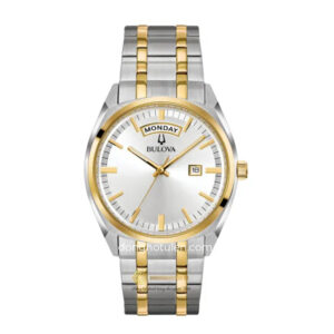 98C127 - ĐỒNG HỒ NAM BULOVA CLASSIC SILVER DIAL DEMI - 98C127
