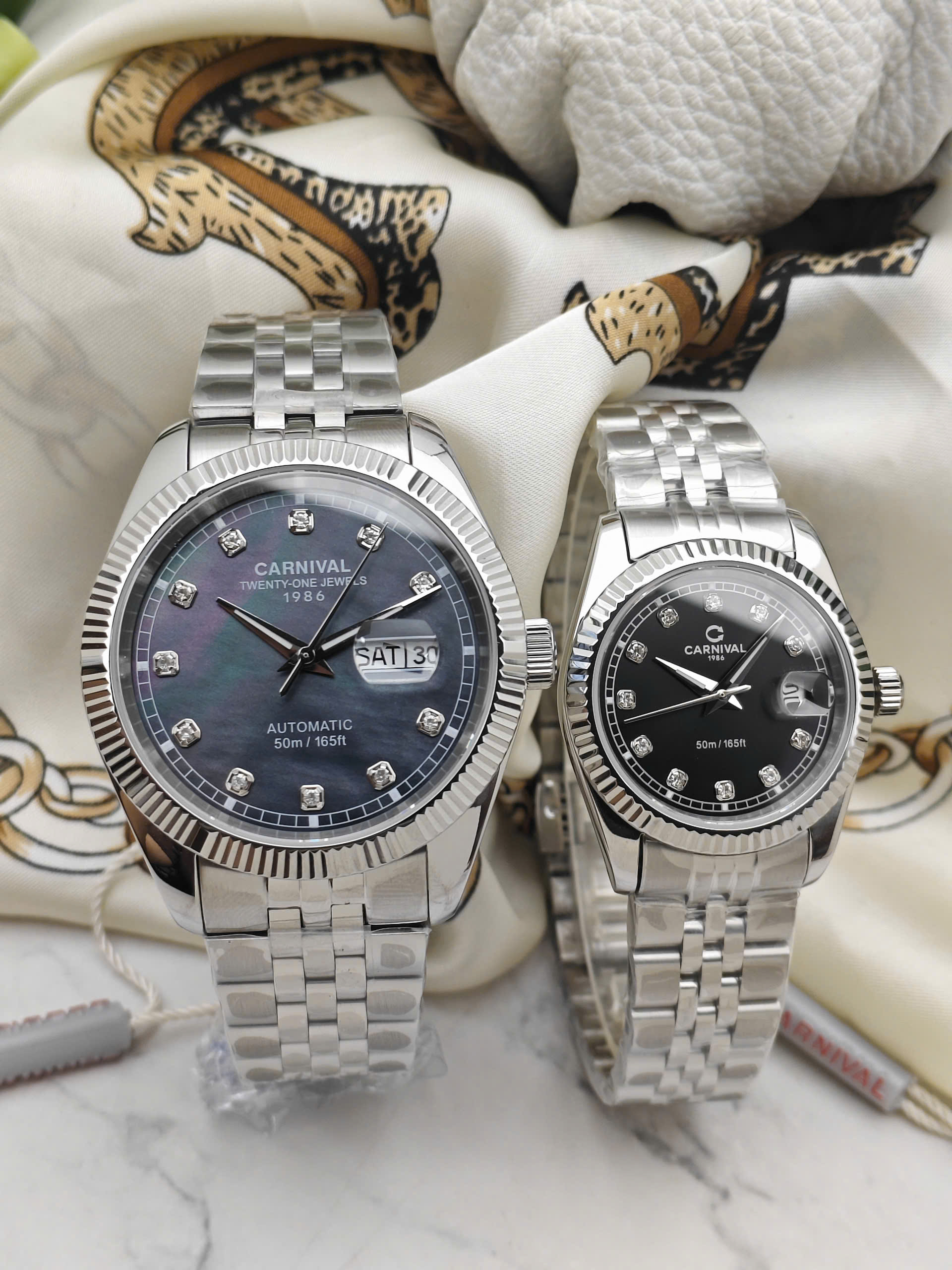 Đồng hồ đôi Carnival couple 8131G-VT-D - 8131L-VT-D - Ảnh 3