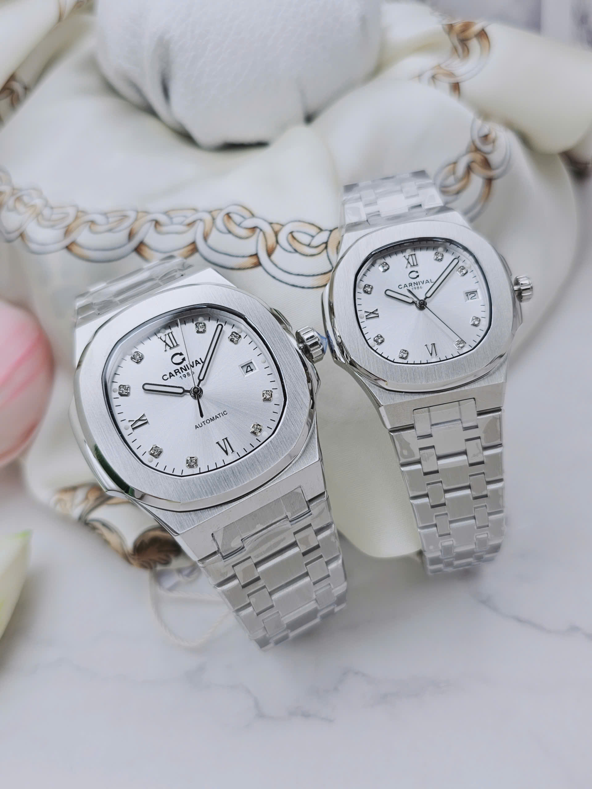 Đồng hồ đôi Carnival 8160G-VT-T & 8160L-VT-T - Ảnh 2